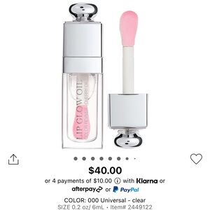 NWT Dior Lip Glow Oil Universal Clear